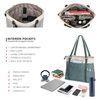 Work Lightweight Splice Canvas 15.6 Inch Handbag Purse Women Laptop Tote Bag