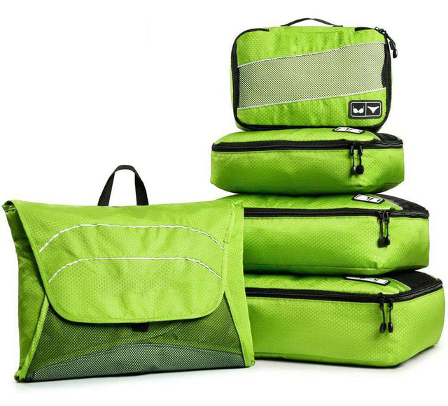 Travel Organizer Luggage Garment Folder 4 Set Packing Cubes Set