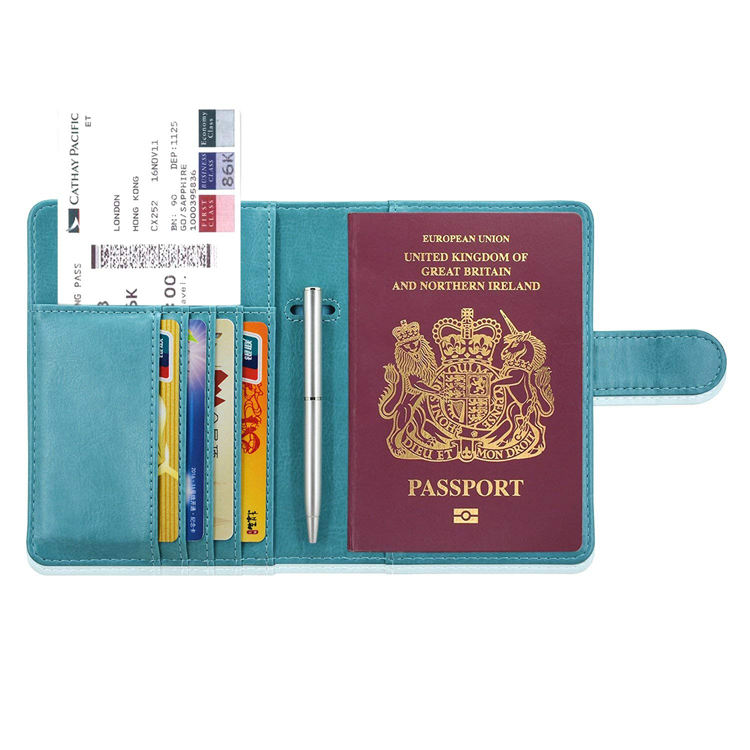 Custom Leather slim credit card wallet gift card holder wallet