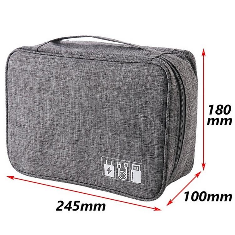 Waterproof travel cable storage bag electronic accessories cable organizer bag for power bank