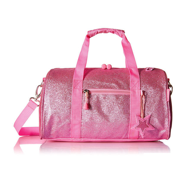 Fashion shining glitter ladies fancy waterproof large travel duffle bag