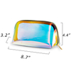 Waterproof Triangle Hologram Clutch Pouch Holographic PVC Iridescent Makeup Cosmetic Bag
