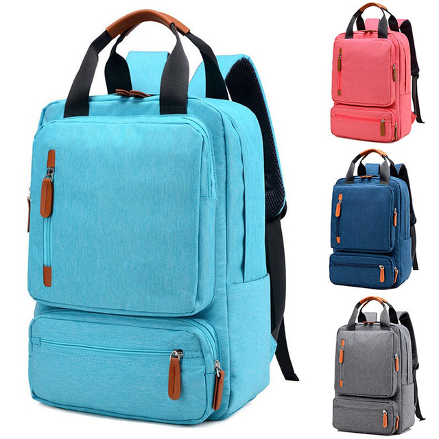 Portable Woman Travel Laptop Bag School College Notebook Backpack with Portable Handle