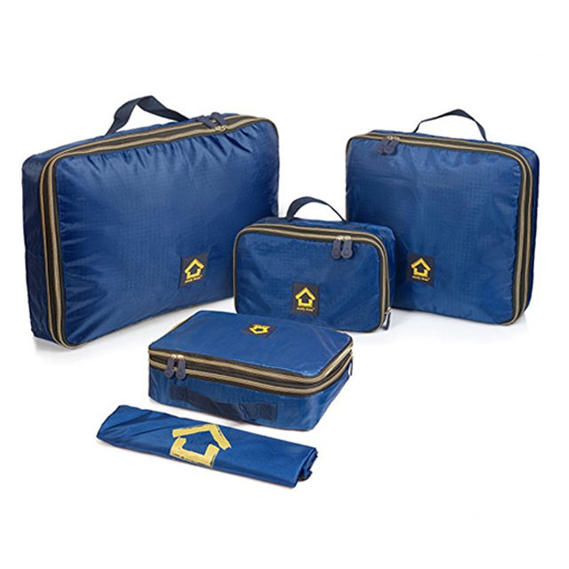 Waterproof custom logo 5 pcs Travel luggage organizer bag packing cubes set