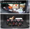 Customized Pattern Carry Portable Car Organizer Bag Collapsible Backseat SUV Car Trunk Organizer
