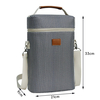 High Quality Insulated Aluminium Foil Waterproof 2 Bottle Wine Cooler Carry Bag With Shoulder Strap