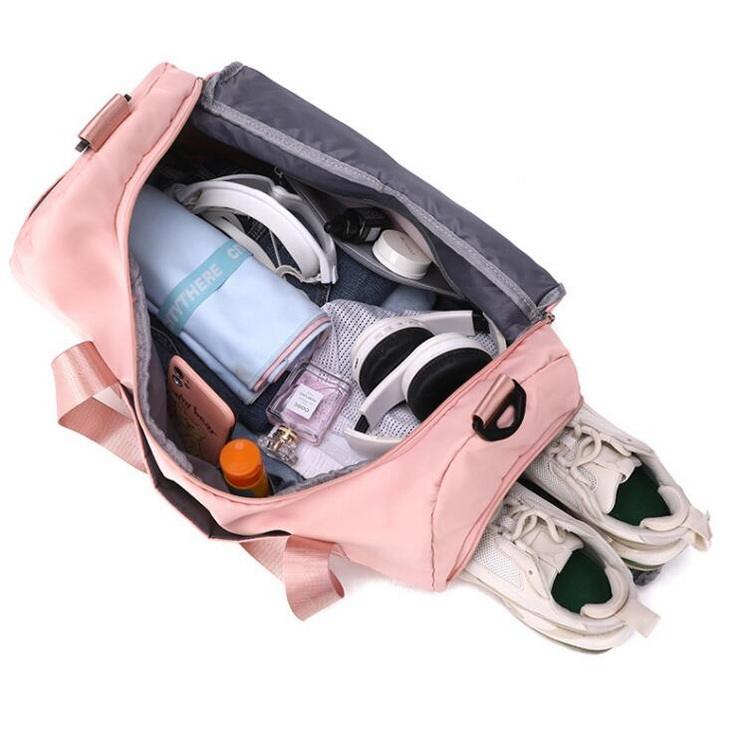 Premium Big Women Yoga Dance Garment Duffle Bag Water Resistant Overnight Travel Gym Sport Duffel Bag with Shoes Compartment