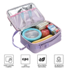 Wholesale Light Purple Custom Insulated Lunch Bag Kids School Thermal Food Drink Cooler Bag