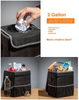 Bulk Custom Logo Front Seat Back Garbage Storage Container Hanging Organizer Car Trash Bin Can with Cover