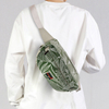 Custom Printing Cotton Outdoor Leisure Bum Belt Bag Cross Body Waist Bags for Women Fanny Pack