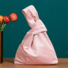 Velvet Japanese Pattern Wrist Bag Sleeve Knot Pouch Portable Purse Tote Gift for Girl, Boy, Wife, Women
