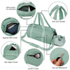 Large Lightweight Girls Gym Yoga Sport Duffle Bag Waterproof Travel Weekender Luggage Bag With Shoes Compartment