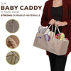 High Quality Large Capacity Jute Baby Diaper Caddy Organizer Natural Burlap Newborn Diaper Storage Basket