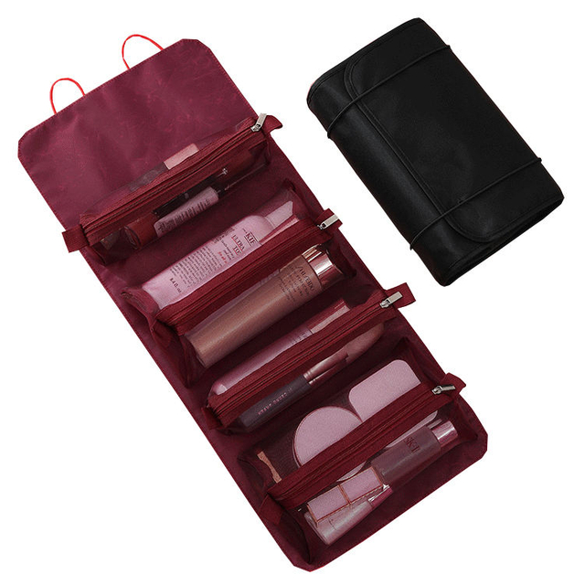 Luxury Hanging Travel Cosmetic Makeup Bags with Private Label for Girls And Women