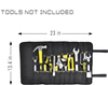 Wholesale 900D Polyester 35 pockets Tote Roll up Tool BagMmultifunctional Repair Tool Roll Pouch