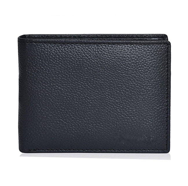 OEM Mens Slim Leather Wallets, Custom RFID Blocking Bifold Front Pocket Wallets