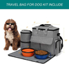 Weekend Pet Travel Set for Dog and Cat Airline Approved Tote Organizer With Multi-Function Pockets Dog Travel Bag