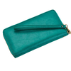 fashion women travel rfid blocking card holder wallet zip around clutch pu leather wallet ladies long purse
