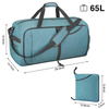 Custom 55L Foldable Travel Duffle Bag with Shoes Compartment for Men And Women Waterproof Large Outdoor Duffle Bag