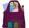RPET eco-friendly shopping bag reusable tote bag with punch