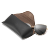 2022 Hot-Selling Glasses Bag Soft Leather Glasses Box Retro Art INS Girls Portable Sunglasses Box
