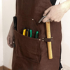Multifunctional Work Chef Shop Cloth Aprons BBQ Grillng Wood Working 6 Pockets Tool Apron for Men