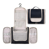 Water Resistant Unisex Large Custom Travel Unisex Toiletries Storage Organizer Cosmetic Bags Hanging Toiletry Bag