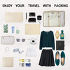 8 Pcs Set Lightweight Printing Luggage Suitcase Storage Organizer Cosmetic Pouch Fashion Travel Packing Cubes