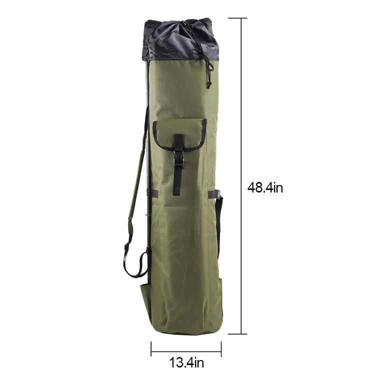 Multi Function Fishing Rod Carrier Bag Fishing Reel Organizer Pole Storage Bag for Fishing and Traveling
