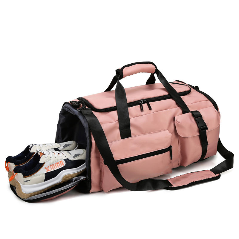 Designer waterproof high quality customizable sling sport gym travel bags wholesale duffle tote bag shoe compartment cheap wholesale