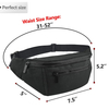 Lightweight Wholesale Oxford Fitness Fanny Pouch Zipper Bag Adjustable Shoulder Bum Waist Phone Bag for Sports