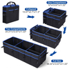 Multi Compartments Car Trunk Storage Organizer Collapsible Foldable Trunk Organizer Cooler Bag