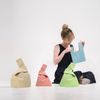 Wrist Bag Sleeve Knot Pouch Portable Purse Canvas Tote Gift for Girl