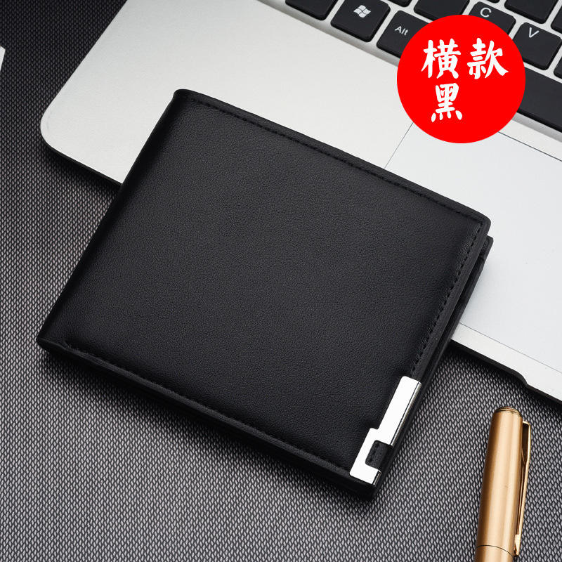 Slim Short Wallet leather for men with Coin Pocket Gift for Men Birthday Bag Factory