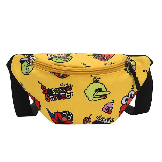 Boy Girl Kids Cartoon Sublimation Fanny Pack Waist Bag with Adjustable Belt for Children Sport Running