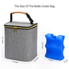 Custom Leak Proof Breast Milk Cooler Bag with Ice Pack Include Fits 4 Large Baby Bottles Cooler Bag for Mom Nursing