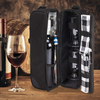 New Design Custom Wine Tote Bag with Cooler Compartment for Picnic Set Carrying Two Sets of Tableware