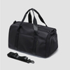 Custom Waterproof Black Sports Gym Duffle Bag with Shoe Compartment for Men And Women