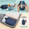 Classical Large Capacity Waterproof Toiletry Bag Simple Dopp Kit for Travel Custom Polyester Cosmetic Bag