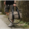 Wholesale 22L Small Canvas Leather Travel Tote Duffle Bag Carry on Bag Weekender Overnight Bag for Men Women