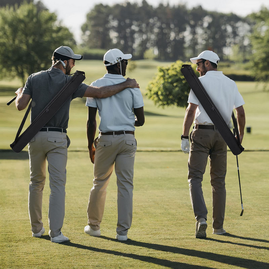 Designer Camping Travel Sport Golf Beer Can Cooler Sleeve Drink Beverage Insulation AdjustableSling Over Shoulder Insulated Bag