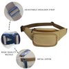 Custom Running Sport Walking Cotton Sling Chest Crossbody Belt Bum Bag Fanny Pack Canvas Waist Bag for Women Men