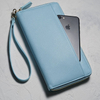 Travel waterproof credit card rfid blocking leather wallet for women