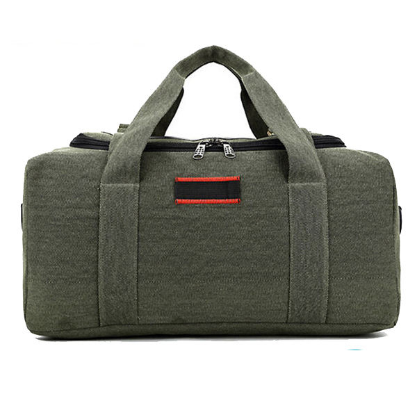 High Quality Green Canvas Extra Large Men Travel Duffle Bag