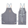 Customized logo New design cotton fabric apron stylist gift tool men apron
