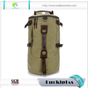 Durable Retro Vintage Canvas Travel Duffel Bags ,cylinder Round Hiking Backpack