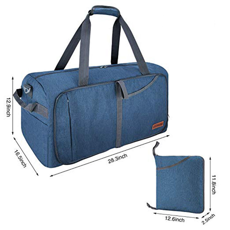 Large Foldable Waterproof Weekender Garment Private Label Base Travel Foldable Duffle Bag