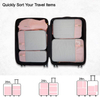Waterproof Compressible Travel Luggage Organizer Packing Cubes Set 2022 New Arrival Compression Packing Cubes