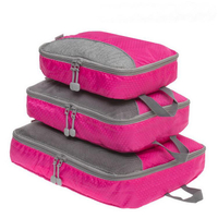 Fashion 3 Pcs Packing Cube Travel Organizer Waterproof Packing Cube Set Wholesale Custom Print