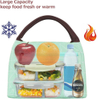 Green Oxford School Kids Children Cooler Lunch Bag Insulated Food Pack Bag Thermal Organizer With Handles